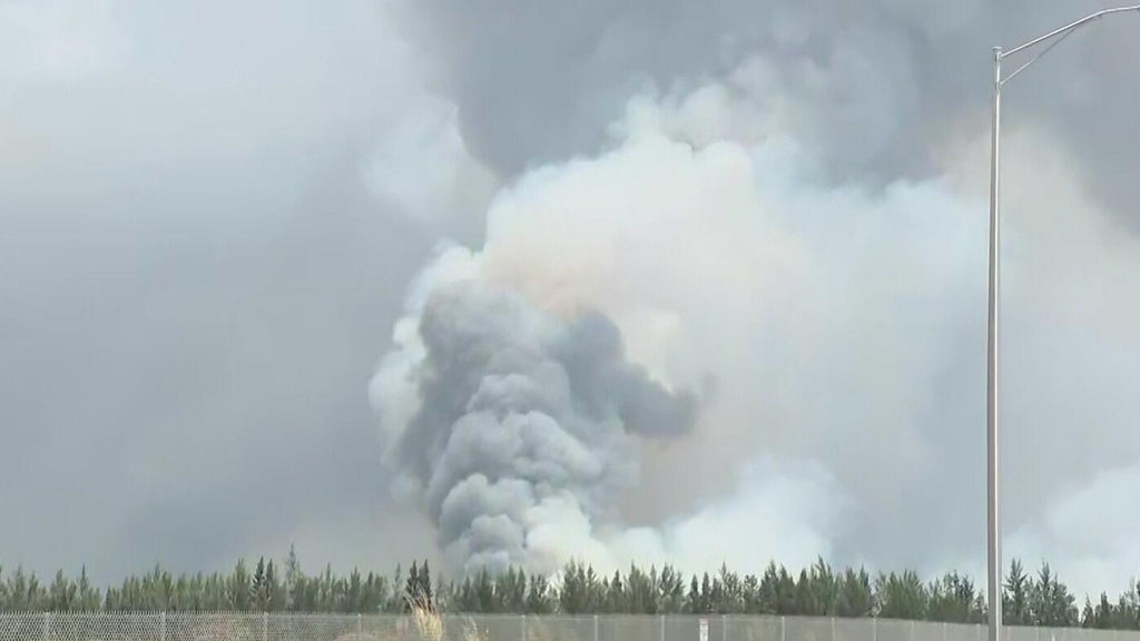 Part of Krome Avenue closed in west Miami-Dade as two wildfires continue to rage in region — CBS Miami, Boca Raton Community news