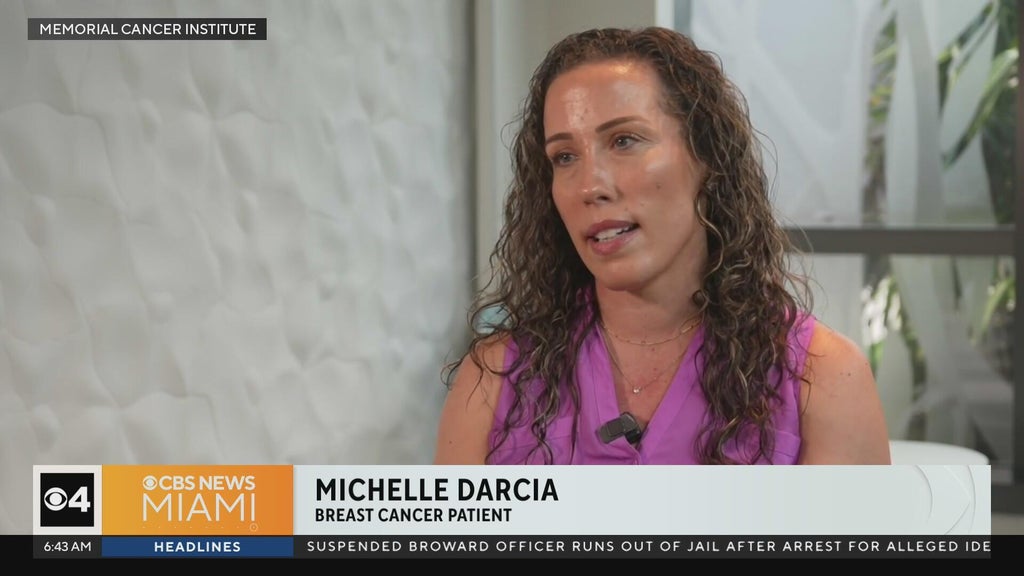 Mom diagnosed with breast cancer despite having no symptoms shares warning — CBS Miami, Boca Raton Health news