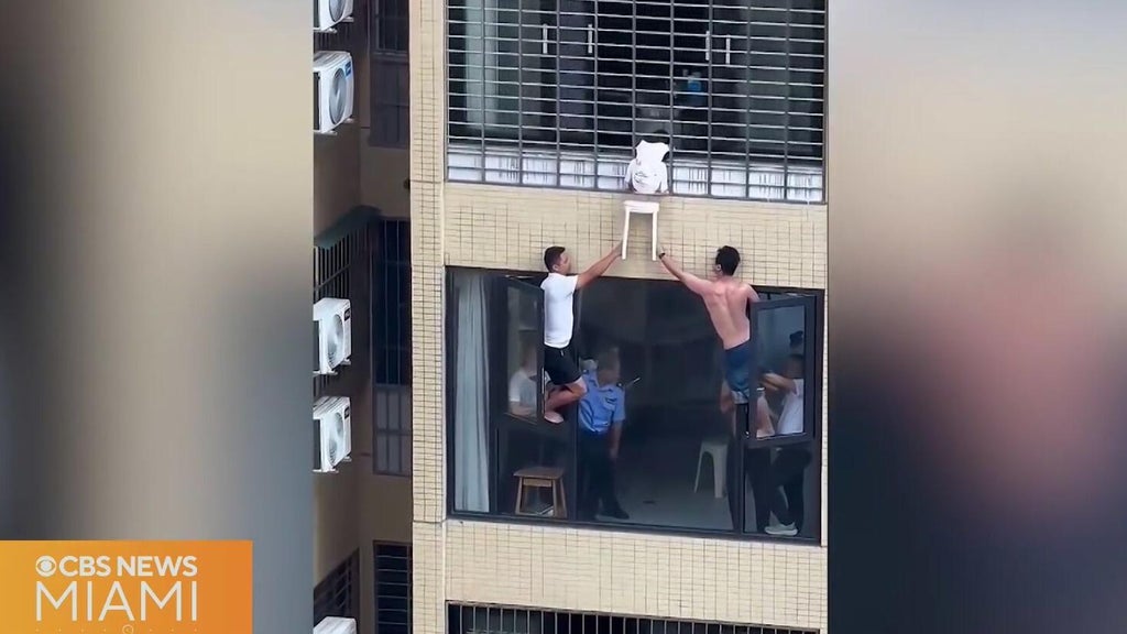 Video shows 3-year-old dangling from 12th-floor window in China — CBS Miami, Boca Raton Community news