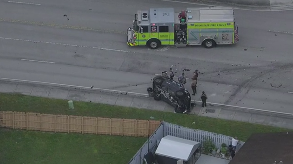 1 woman dead, 3 other women injured after rollover crash in southwest Miami-Dade, officials say — CBS Miami, Boca Raton Health news