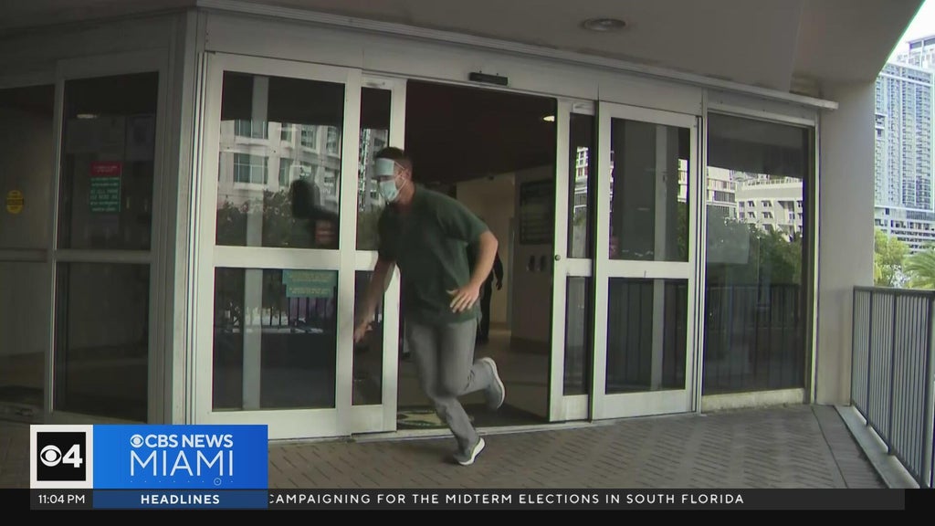 Ex-Lauderhill cop arrested for impersonating dead man runs away from cameras after release — CBS Miami, Boca Raton Community news