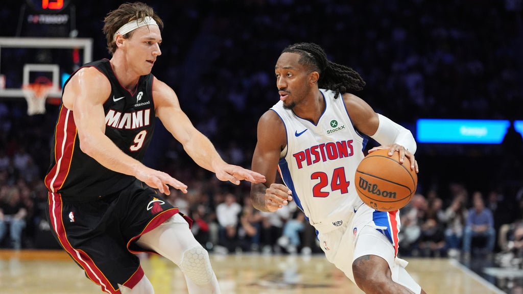 Giannis Antetokounmpo's 36 points not enough as Pistons beat Heat 128-111 to send Miami to 0-2 start — CBS Miami, Boca Raton Business news