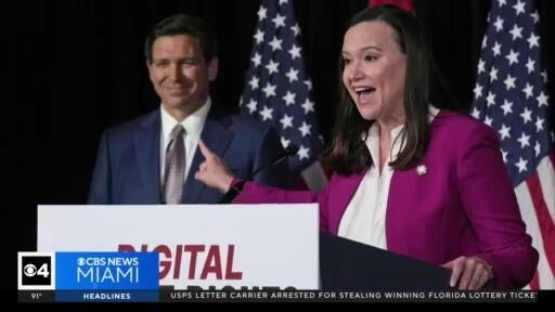 Senator Ashley Moody responds to criticism over her role in Hope Florida scandal — CBS Miami, Boca Raton Community news