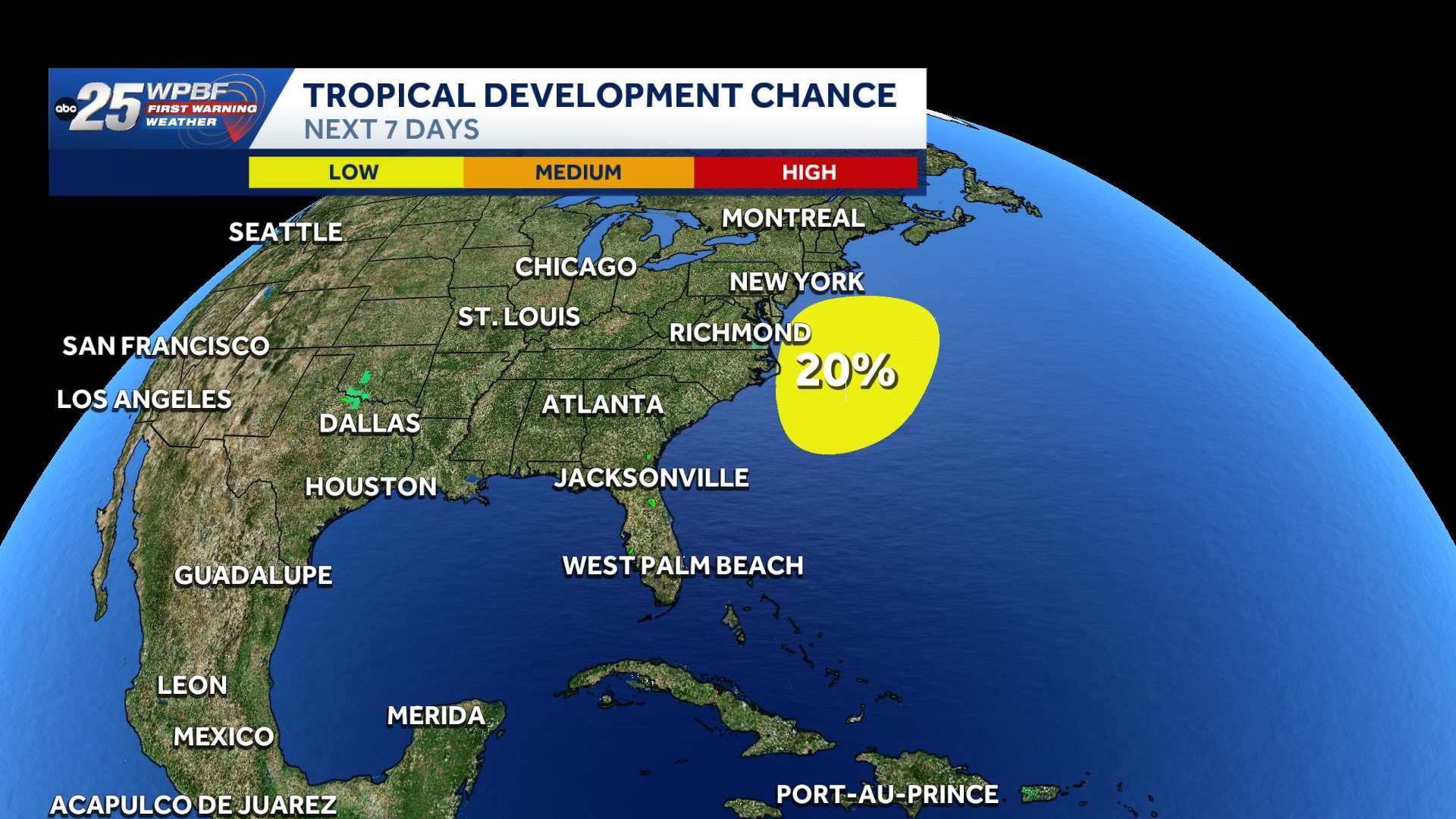 National Hurricane Center tracks possible low-pressure system off Mid-Atlantic coast — WPBF West Palm Beach