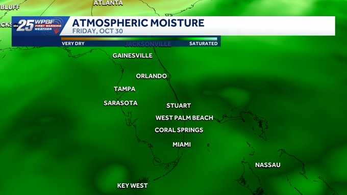 Rain coverage climbs to 50% Sunday in South Florida — WPBF West Palm Beach