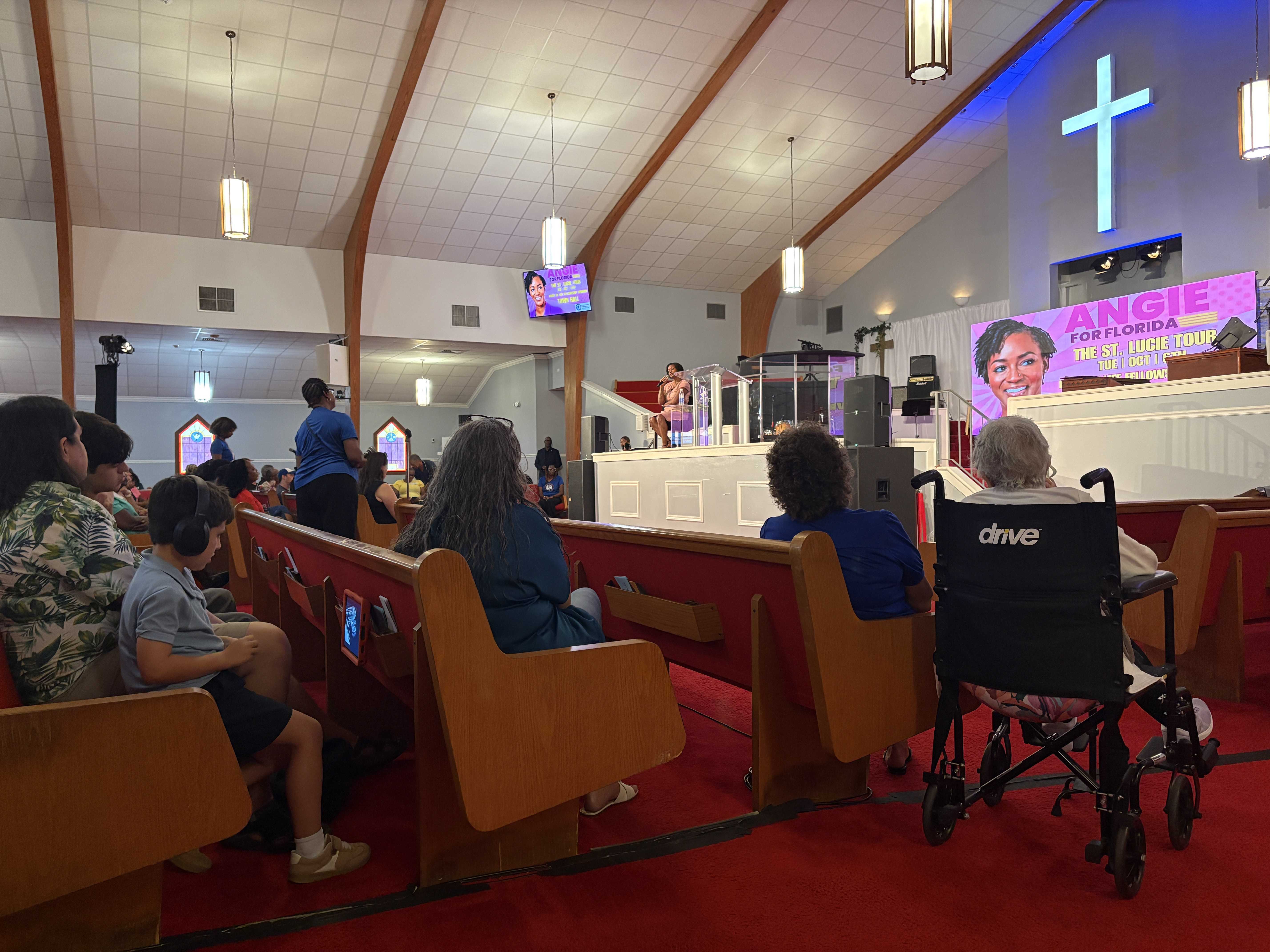 U.S Senate candidate Angie Nixon campaigns in Fort Pierce, talks economy and reproductive health — WPBF West Palm Beach