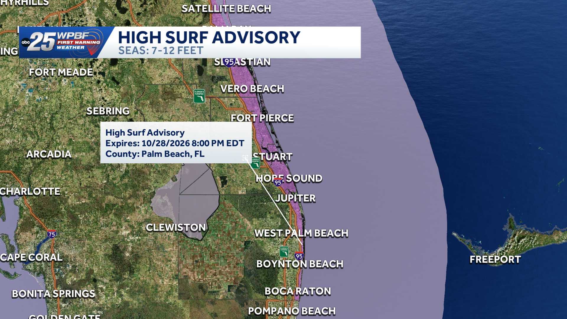 Coastal flood warning and wind advisory issued as strong winds and king tides hit — WPBF West Palm Beach