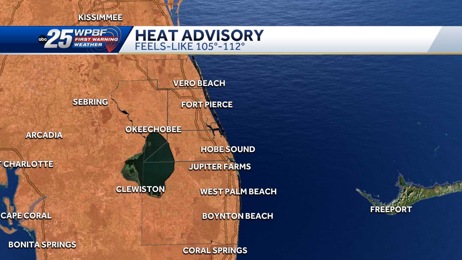 Heat advisory issued for Palm Beaches and Treasure Coast Thursday  — WPBF West Palm Beach