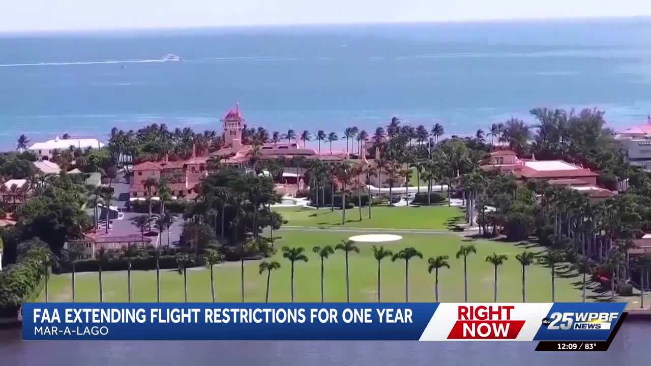 FAA extends flight restrictions around Mar-a-Lago for one year — WPBF West Palm Beach, Boca Raton Community news