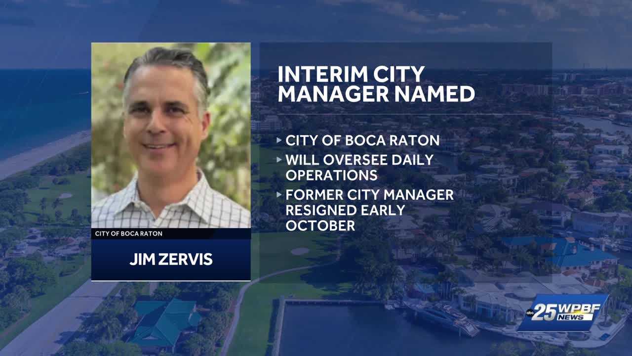 Boca Raton names Jim Zervis as interim city manager — Boca Raton Government news