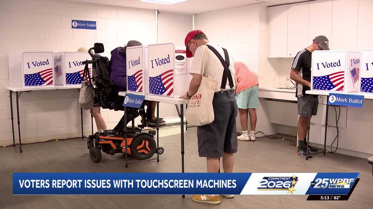 Palm Beach County voters report issues with touch voting machines during early voting — WPBF West Palm Beach, Boca Raton Schools news