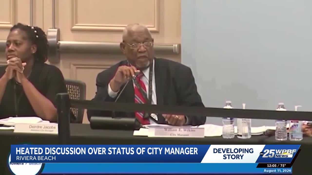 Riviera Beach meeting erupts over city manager’s absence — WPBF West Palm Beach, Boca Raton Community news
