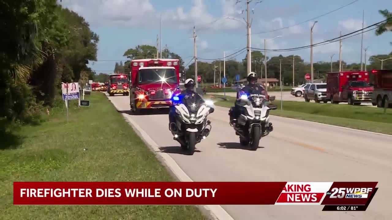 St. Lucie County firefighter paramedic Austin Hodge honored with procession — WPBF West Palm Beach, Boca Raton Community news