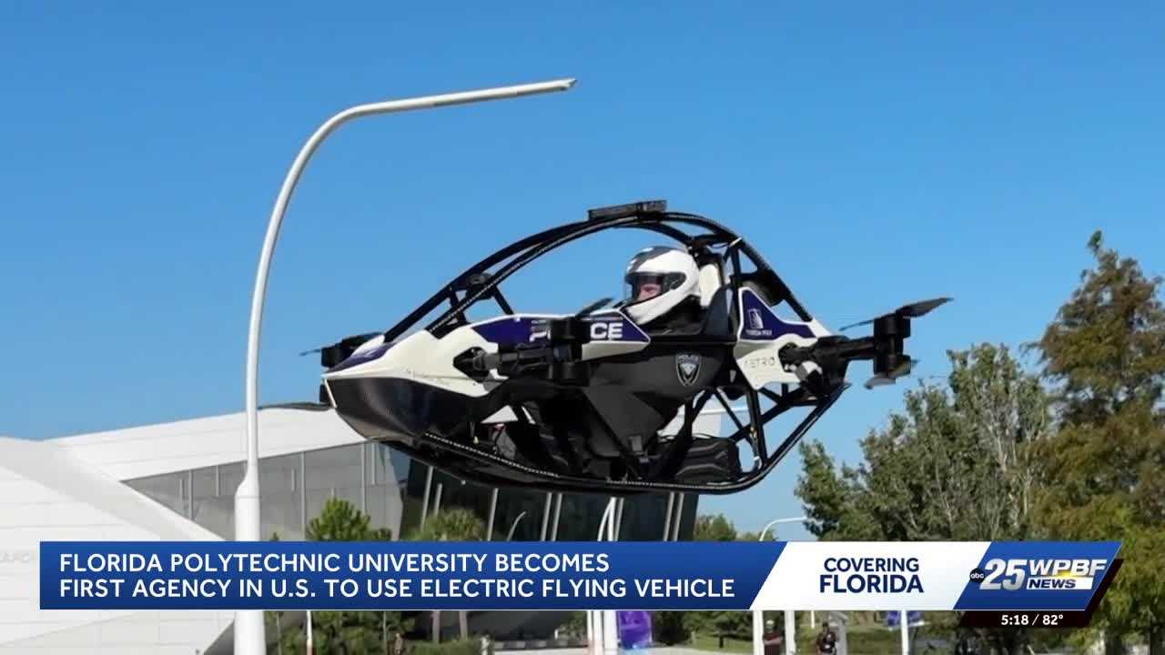 Florida Polytechnic University develops electric flying vehicle for police emergencies — WPBF West Palm Beach, Boca Raton Community news